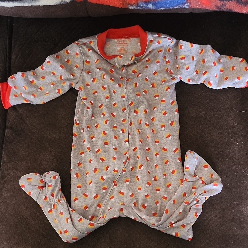 Cozy Gray and Red Kids One Piece